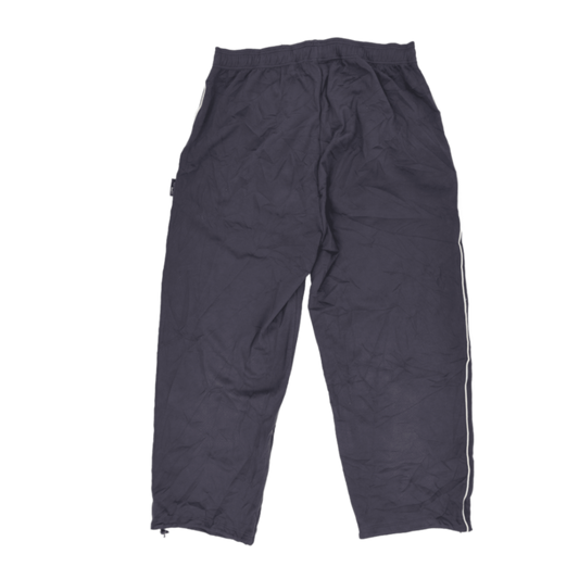 adidas Climalite Navy Track Trousers Large 77 cm Inseam Polyester Vintage
