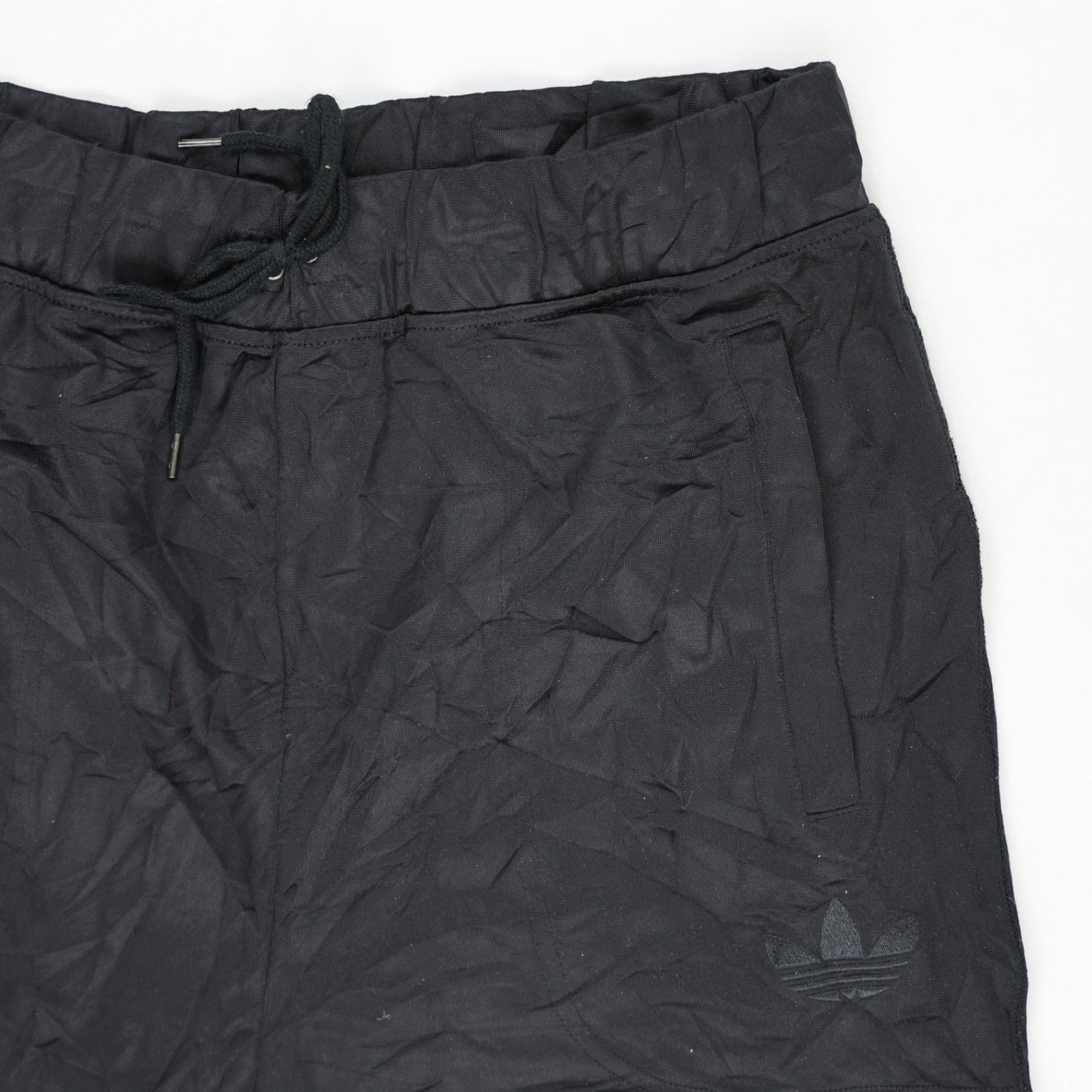 adidas Black Nylon Track Pants Men's Size Medium 41 Waist 77 Inseam