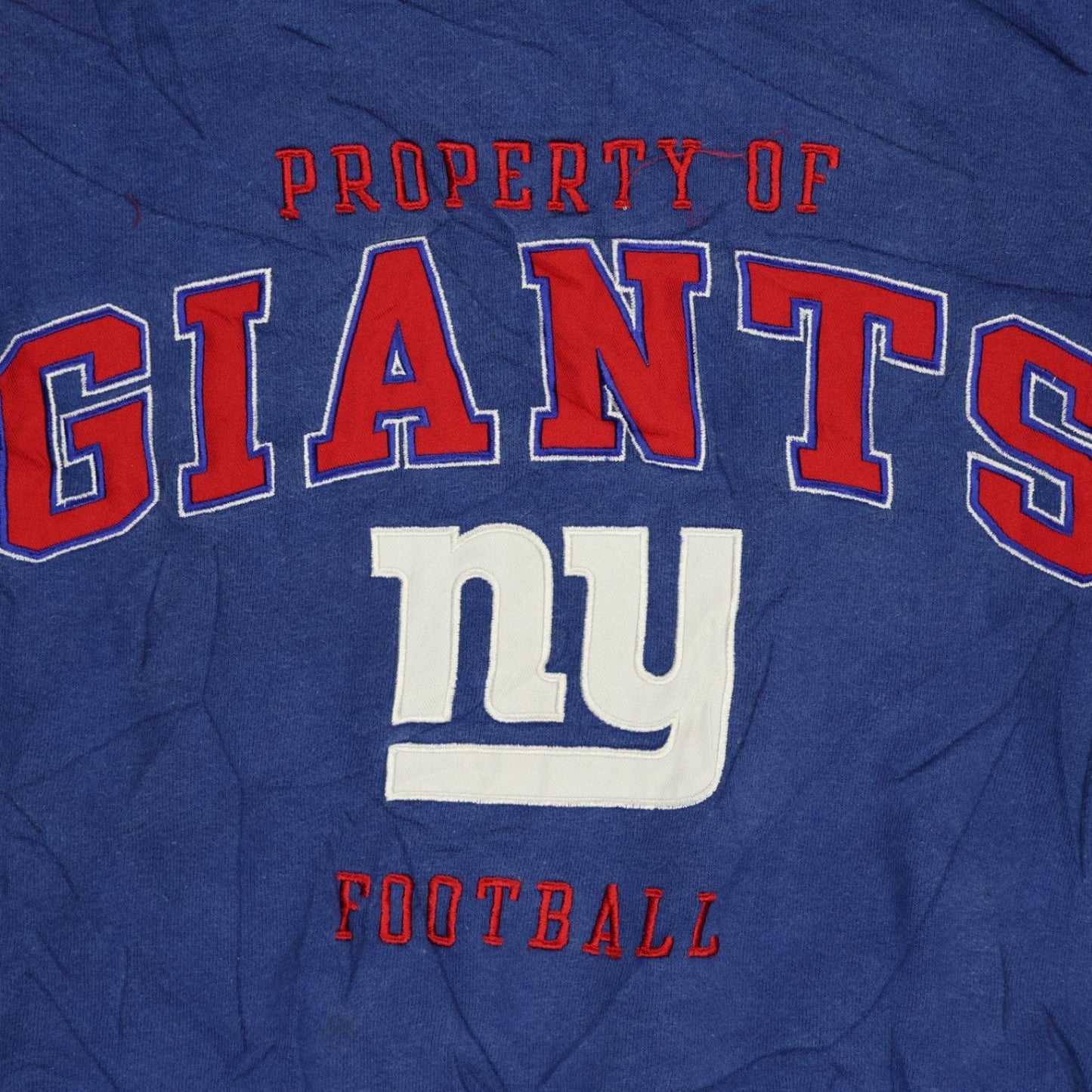 Reebok Vintage New York Giants NFL Hoodie Blue Grey 2XL 60 Cotton 40 Polyester Hooded American Football Sports Streetwear
