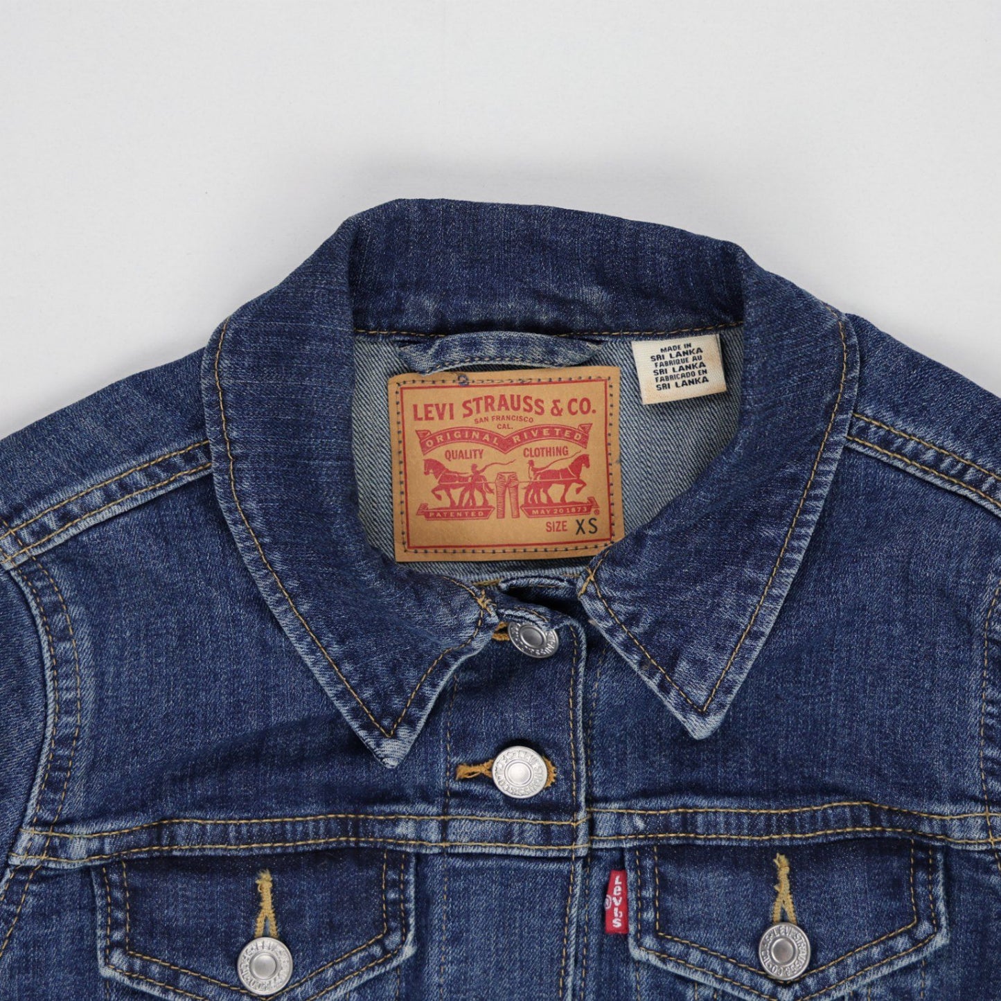 Levi's Classic Blue Denim Jacket Women's XS Cotton Vintage