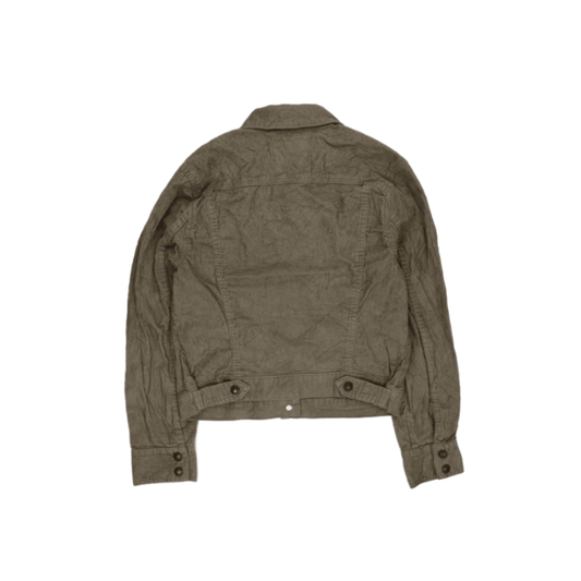 Levi's Khaki Corduroy Trucker Jacket Men's Size M Vintage