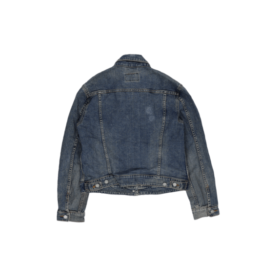Levi's Vintage Blue Denim Trucker Jacket Size Medium 100 Percent Cotton