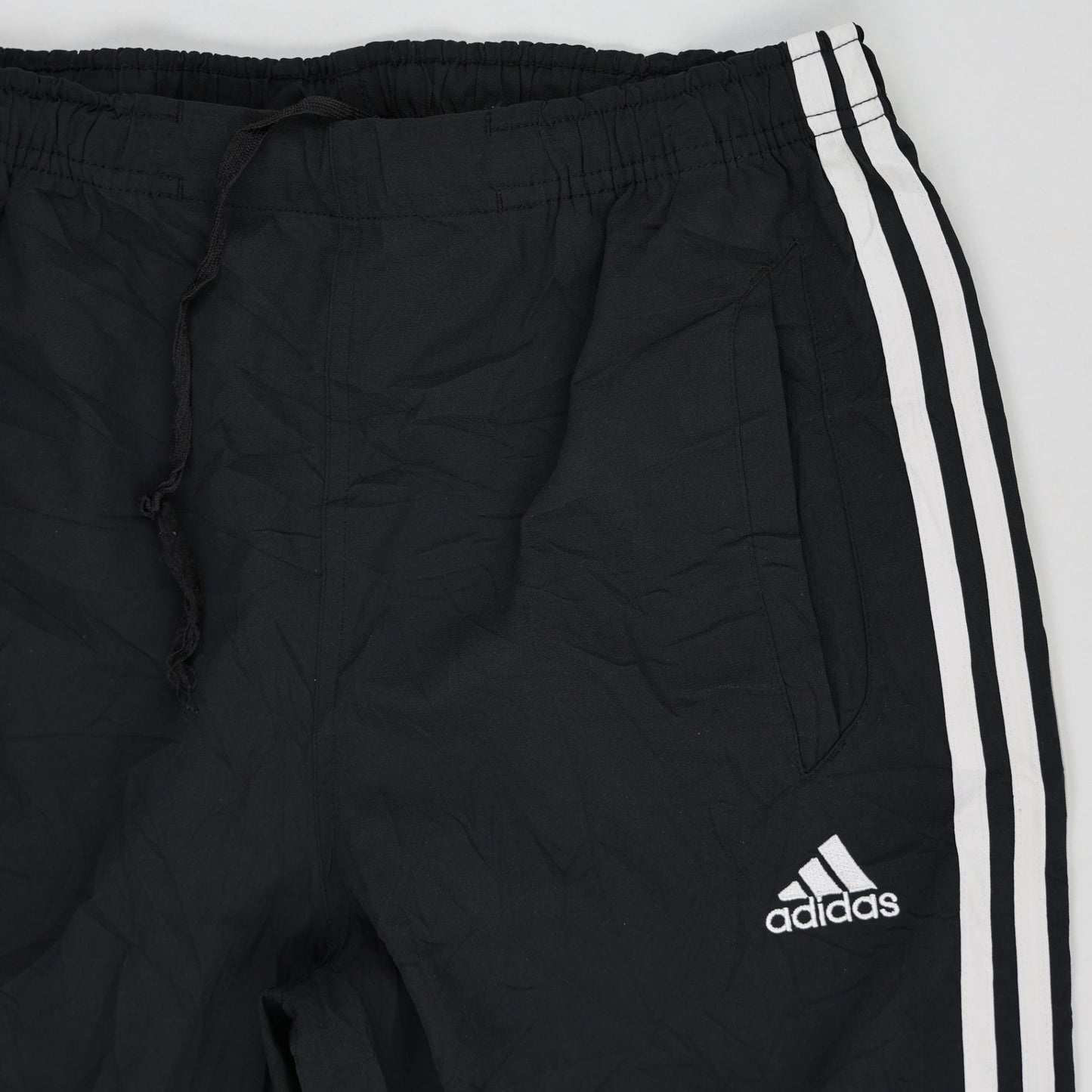 adidas Black Track Pants Medium 36 Inch Waist 79 cm Inseam 100 Percent Polyester