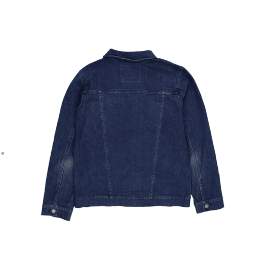 Levi's Strauss & Co Classic Denim Trucker Jacket Indigo Blue Large Cotton