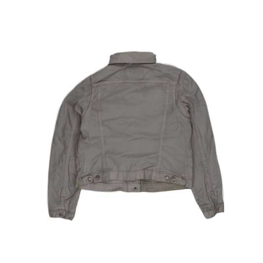 Levi's Womens White Denim Jacket Size Medium Cotton Vintage Collared
