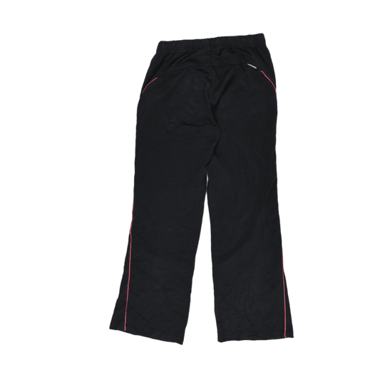 adidas Women's Black Track Trousers UK 10 77cm Polyester