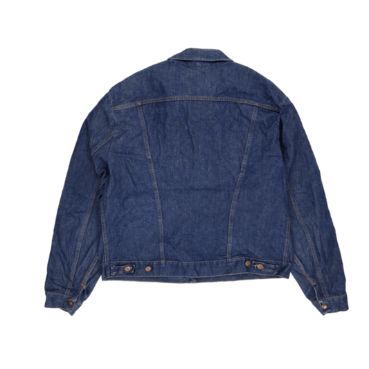 Wrangler Vintage Denim Trucker Jacket Blue Size 50 Large Cotton
