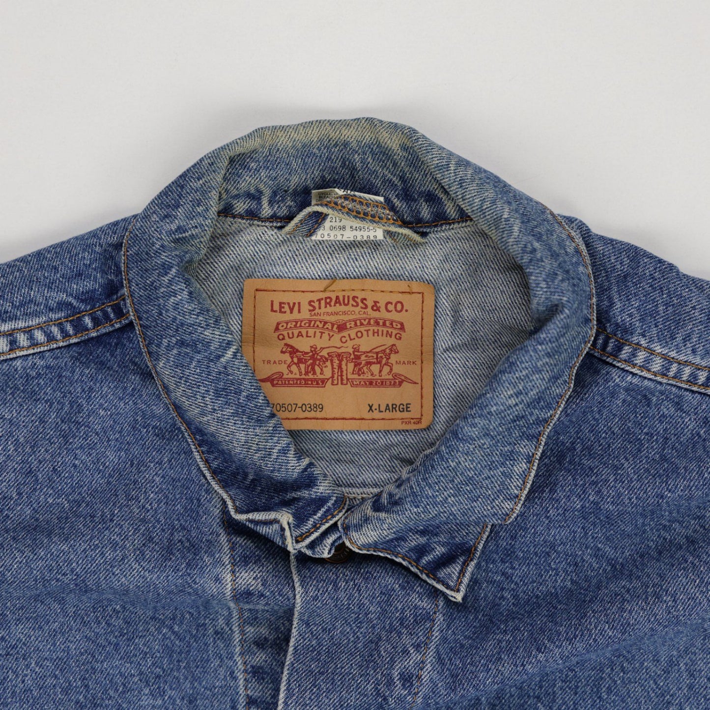 Levi Strauss & Co. Denim Jacket Blue X-Large Used Good Condition