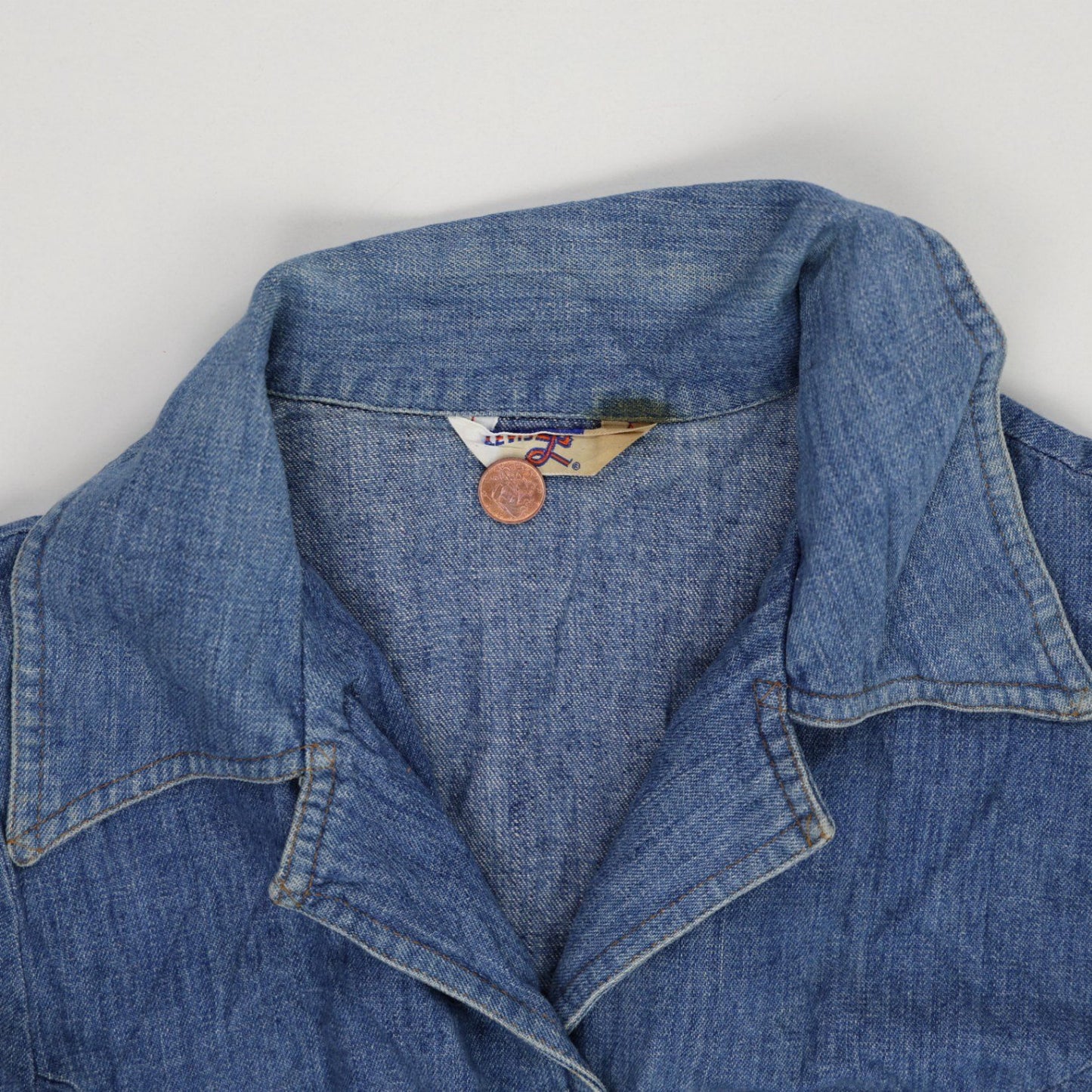 Levi's Vintage Blue Denim Chore Jacket Women's Medium Cotton