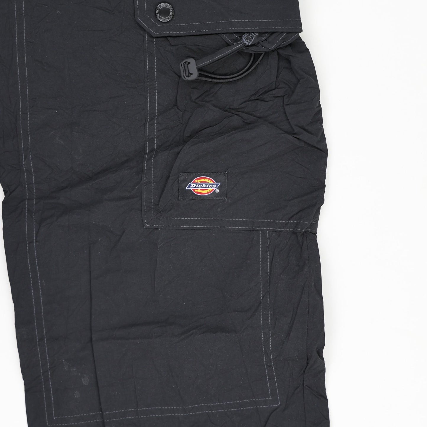 Dickies Black Utility Cargo Trousers Mens Medium Cotton Blend 76 cm Inseam 82 cm Waist