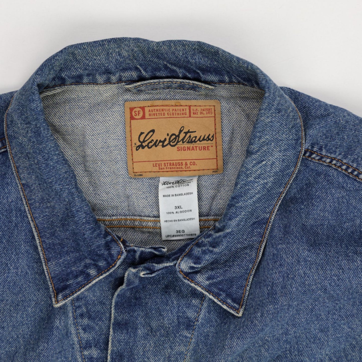 Levi's Vintage Denim Jacket Blue 3XL 100% Cotton Collared