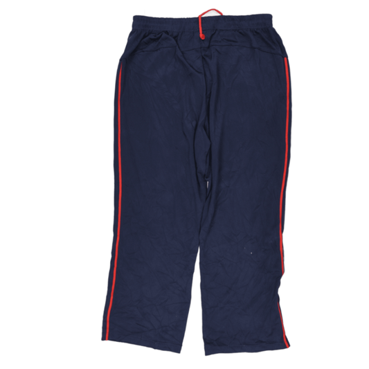 Fila Navy Blue Track Pants Medium Polyester Vintage with Red Stripes