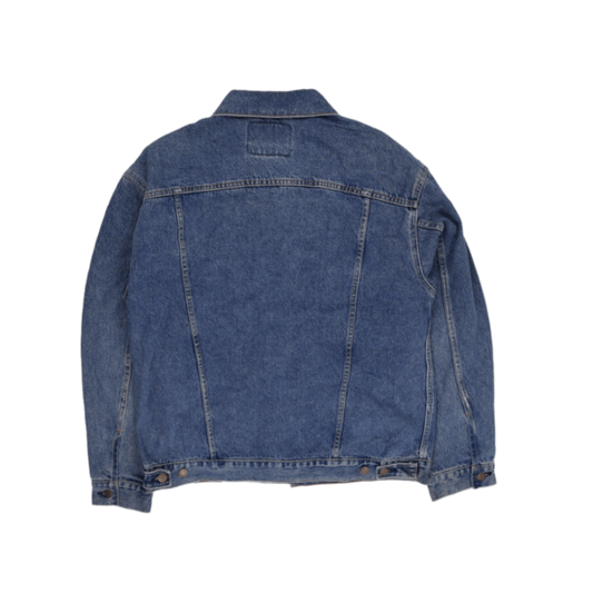 Levi's Strauss Signature Vintage Blue Denim Jacket Large 100% Cotton Collared