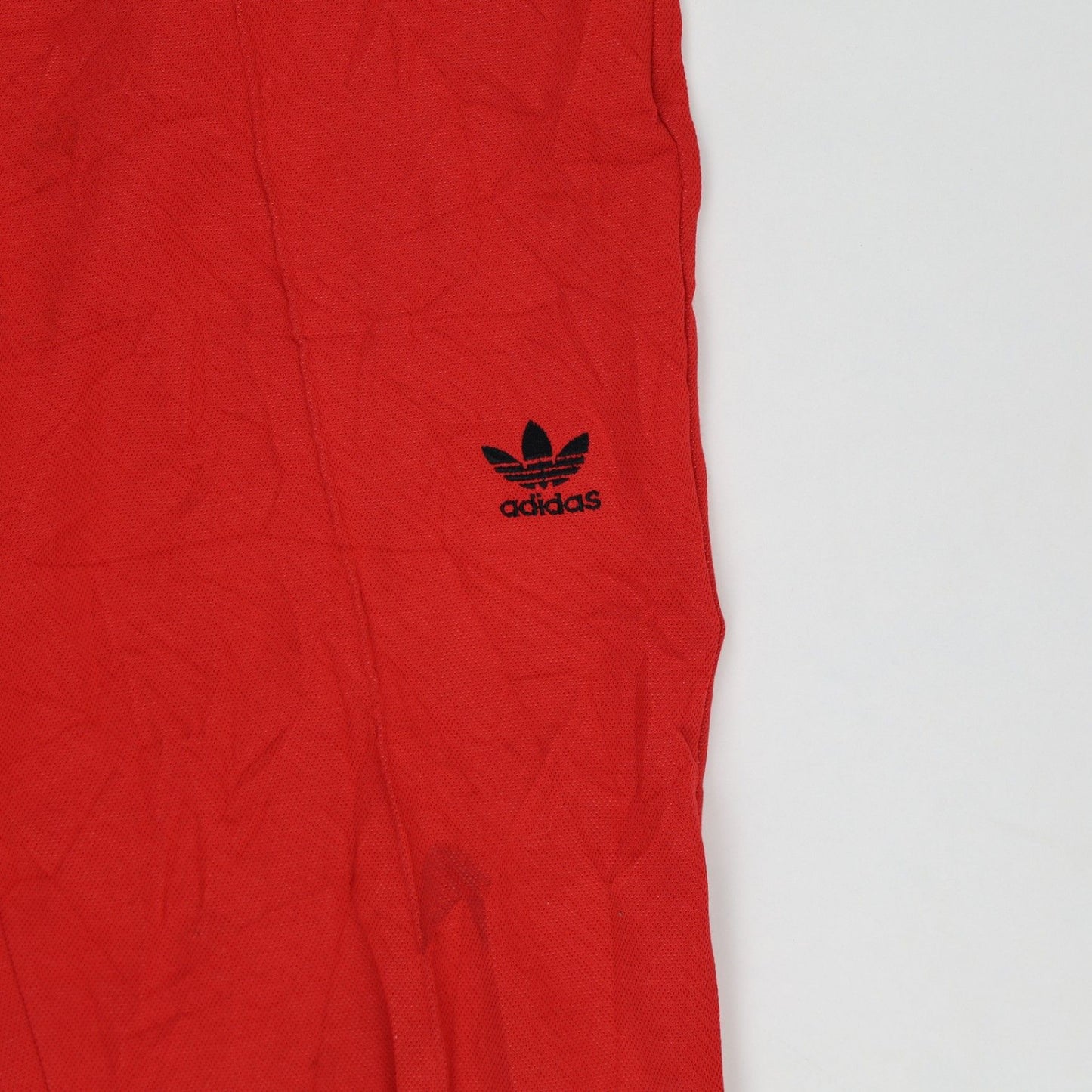 Adidas Vintage Red Track Pants Mens Medium Polyester Blend 75 cm Inseam 38 cm Waist