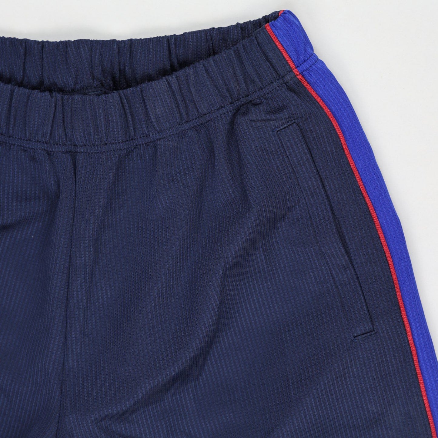 ASICS Navy Blue Track Pants Men's Size Medium Polyester 73 Inseam