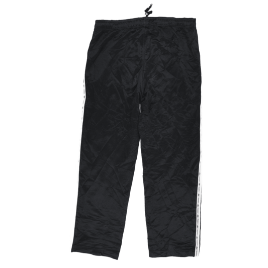 Kappa Black Track Pants Large Polyester Men's Trousers 79cm Inseam 42cm Waist
