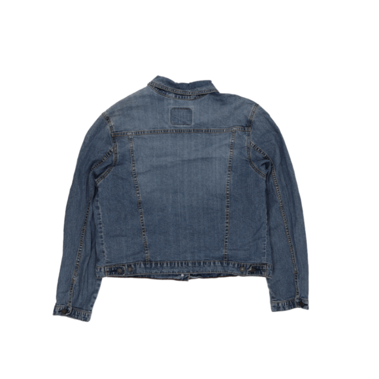 Vintage Wrangler Blue Denim Jacket Large Cotton Western Collared