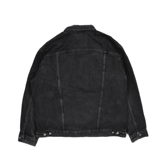Levi's Black Denim Trucker Jacket X-Large Vintage Cotton
