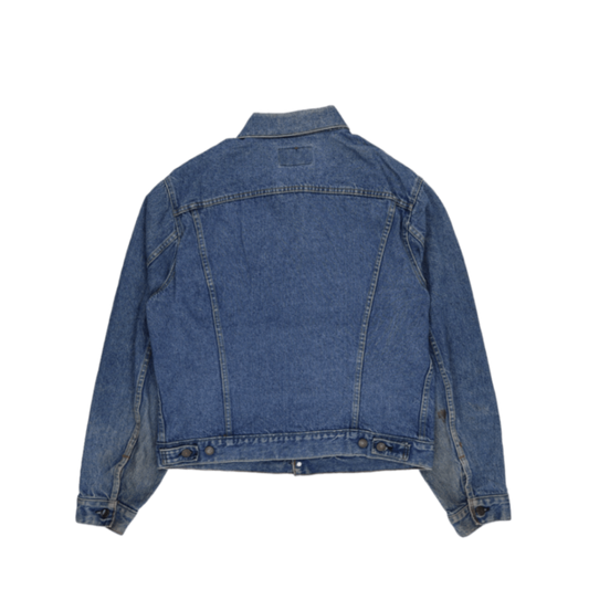 Levi's Vintage Blue Denim Trucker Jacket Size 44 Large Cotton