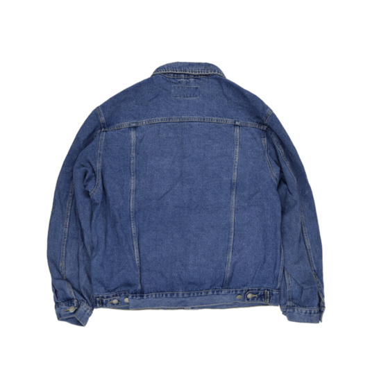 Wrangler Vintage Blue Denim Trucker Jacket Men's Large Cotton