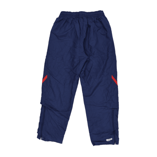 ASICS Vintage Navy Blue Track Pants Size L 34in Waist 31in Inseam Nylon