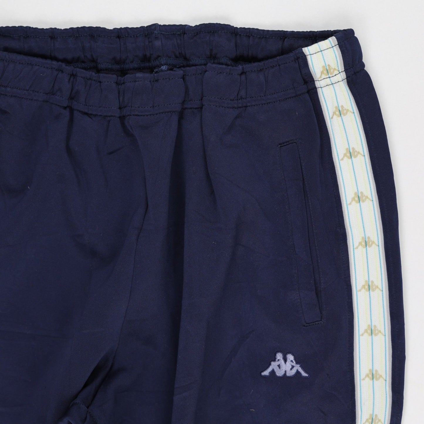 Kappa Navy Blue Track Pants Men's Size M Polyester 38 Waist 76 Inseam