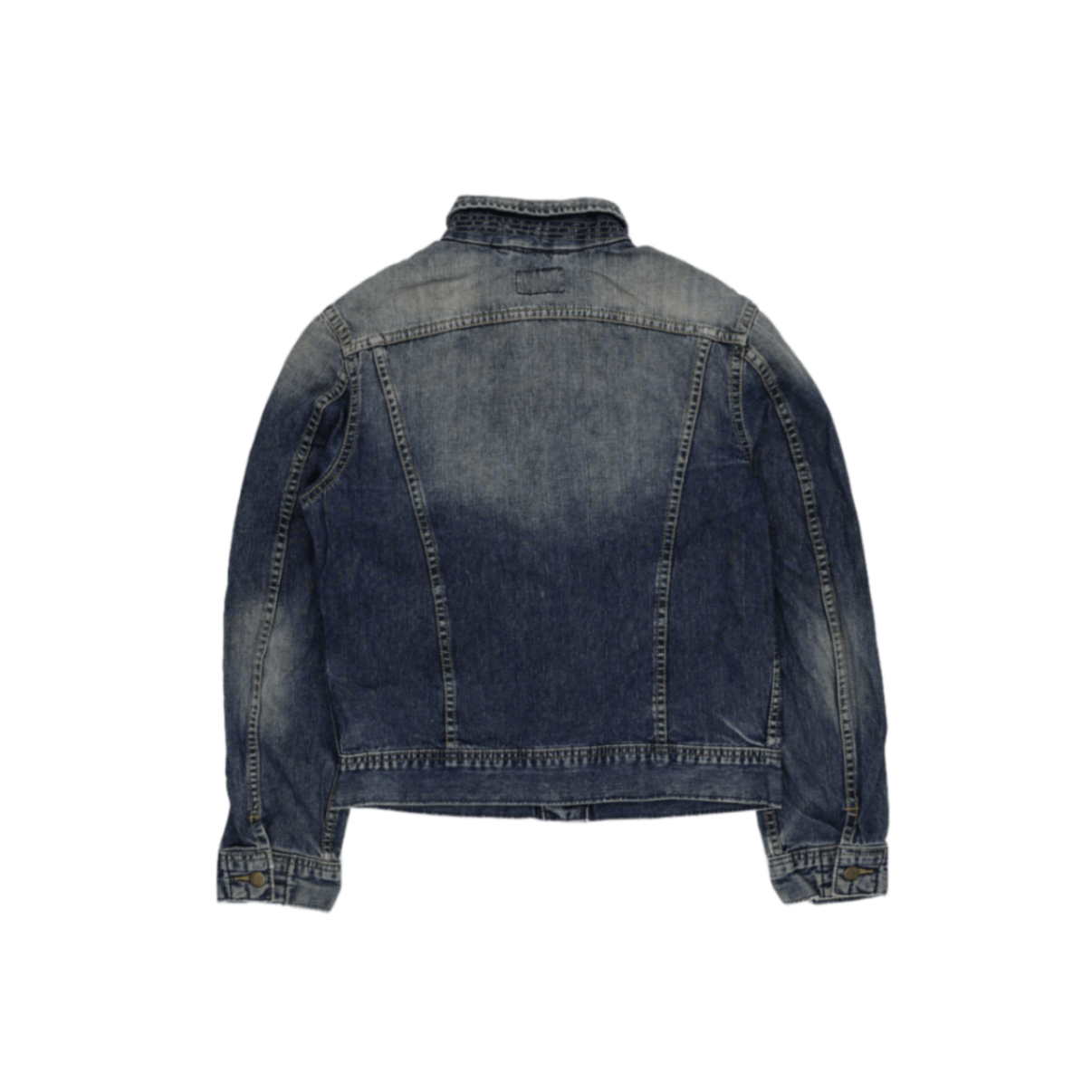 Lee Vintage Faded Blue Denim Jacket Unisex Medium Cotton