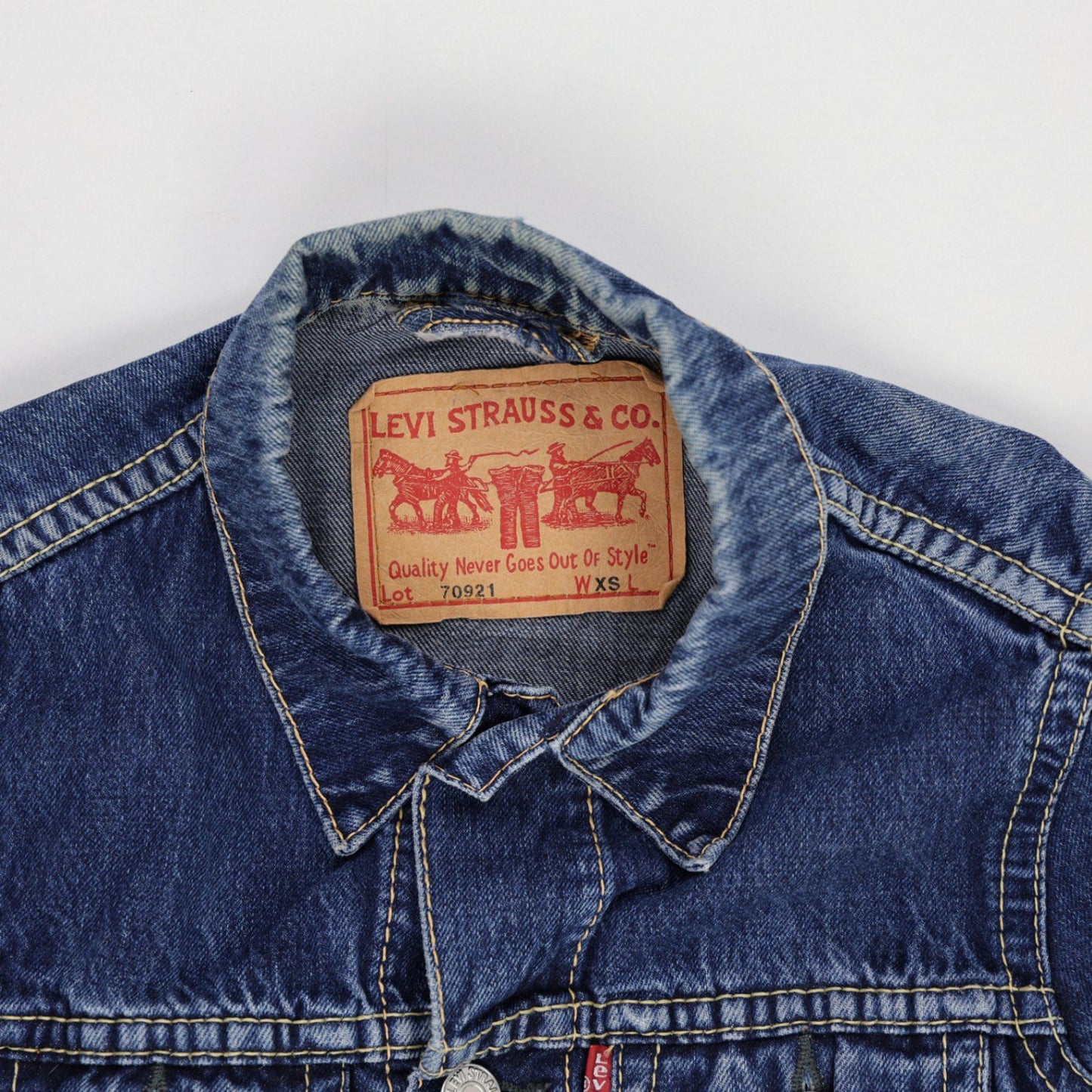 Levi's Vintage Denim Trucker Jacket Blue WXS Cotton