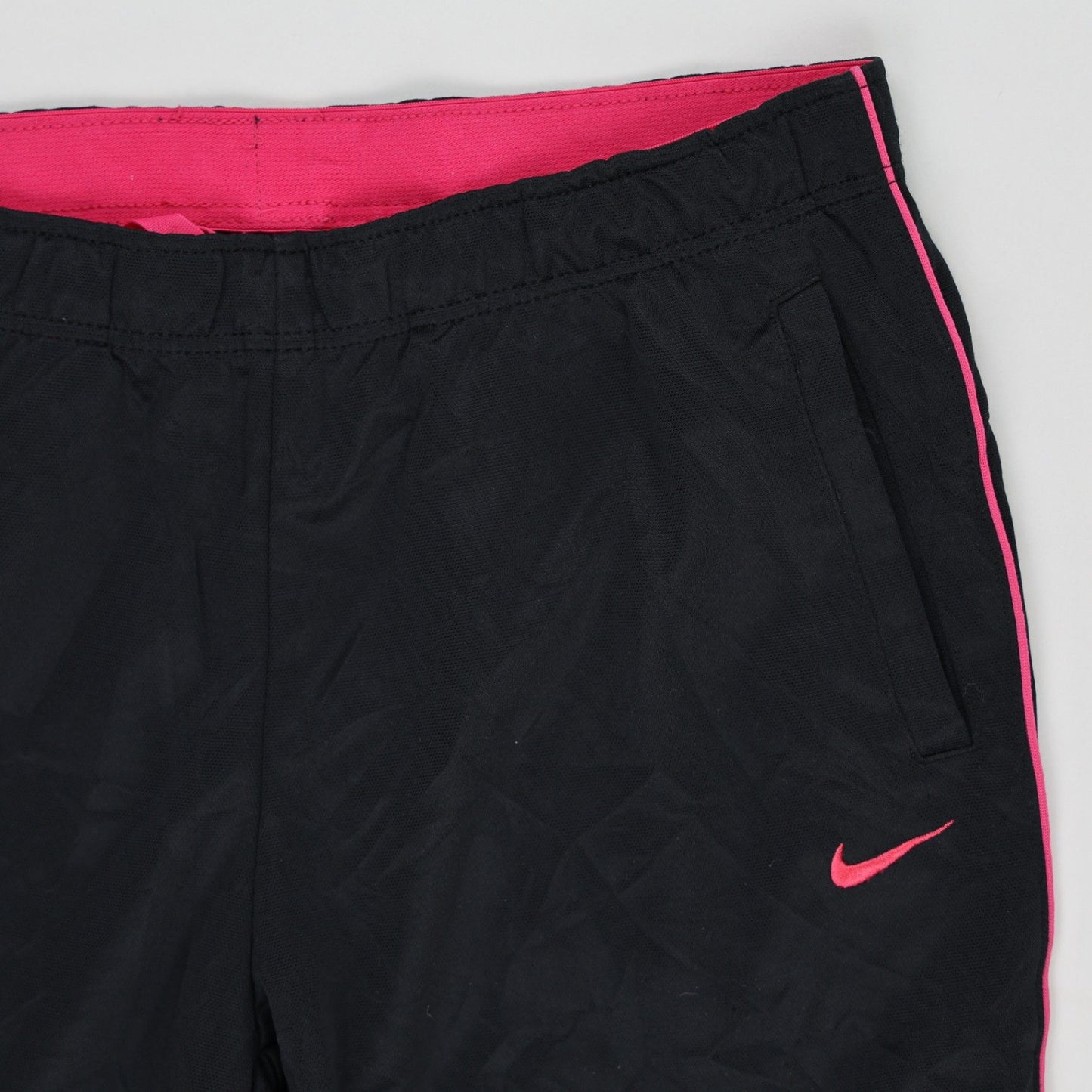 Nike Dri-FIT Black and Pink Sports Trousers Women's Size Small 76cm Inseam Polyester