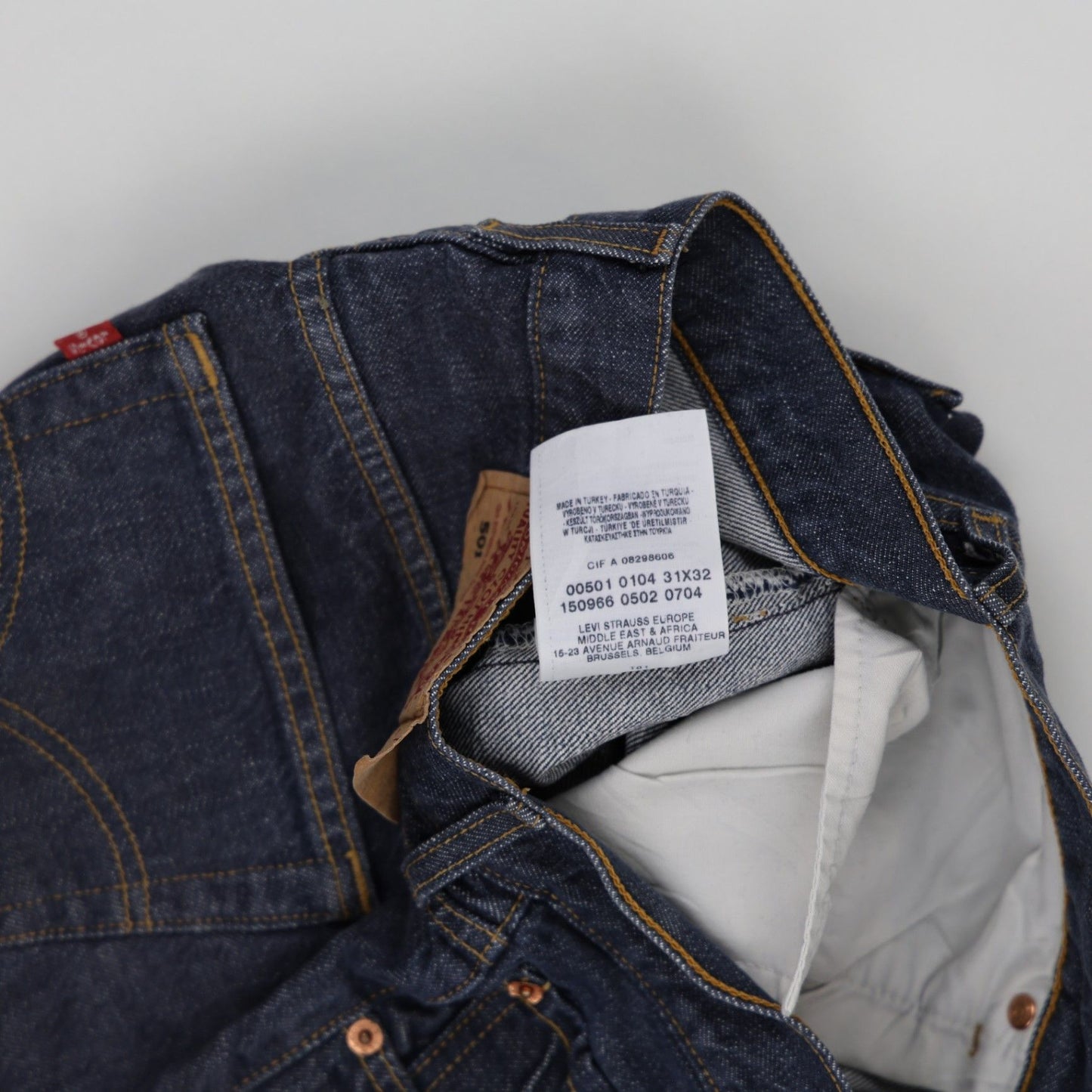 Levi's 501 Distressed Denim Shorts Blue W31 L32 Cotton Vintage