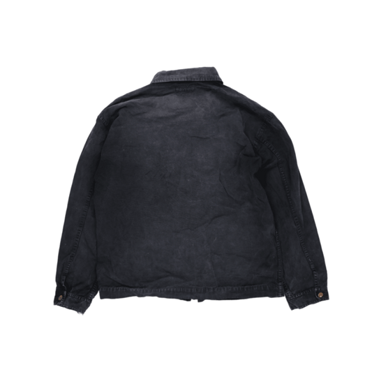 Wrangler Vintage Black Cotton Zip Up Jacket Size XL Mens Casual Outerwear