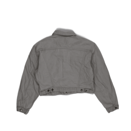 Levi's Vintage Stone Grey Cropped Denim Jacket Women's Size Small Cotton