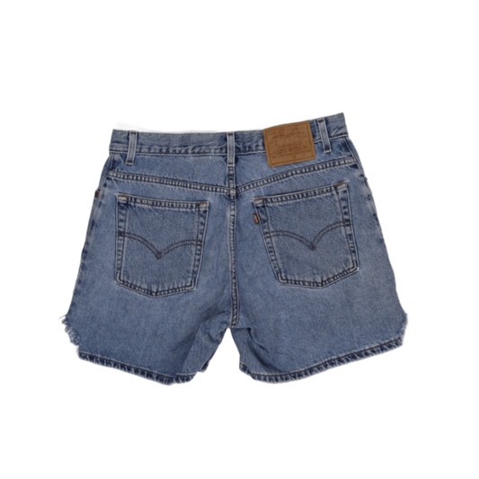Levi's Vintage High Waist Denim Shorts Blue Size 10 Cotton 7 Inch Inseam