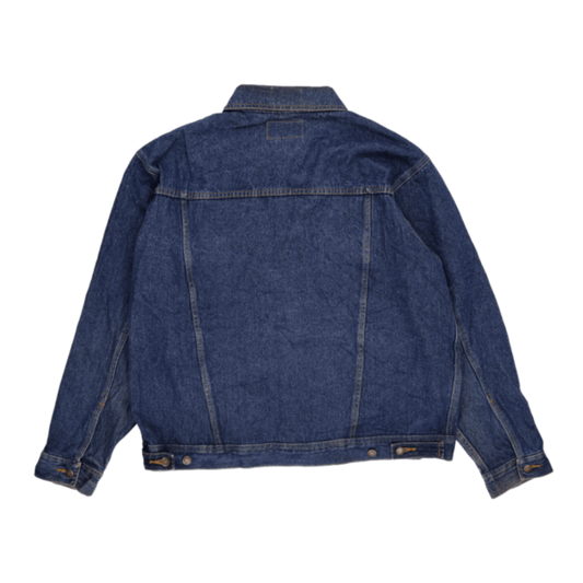 Wrangler Vintage Denim Trucker Jacket Blue XL 100% Cotton Men's Clothing