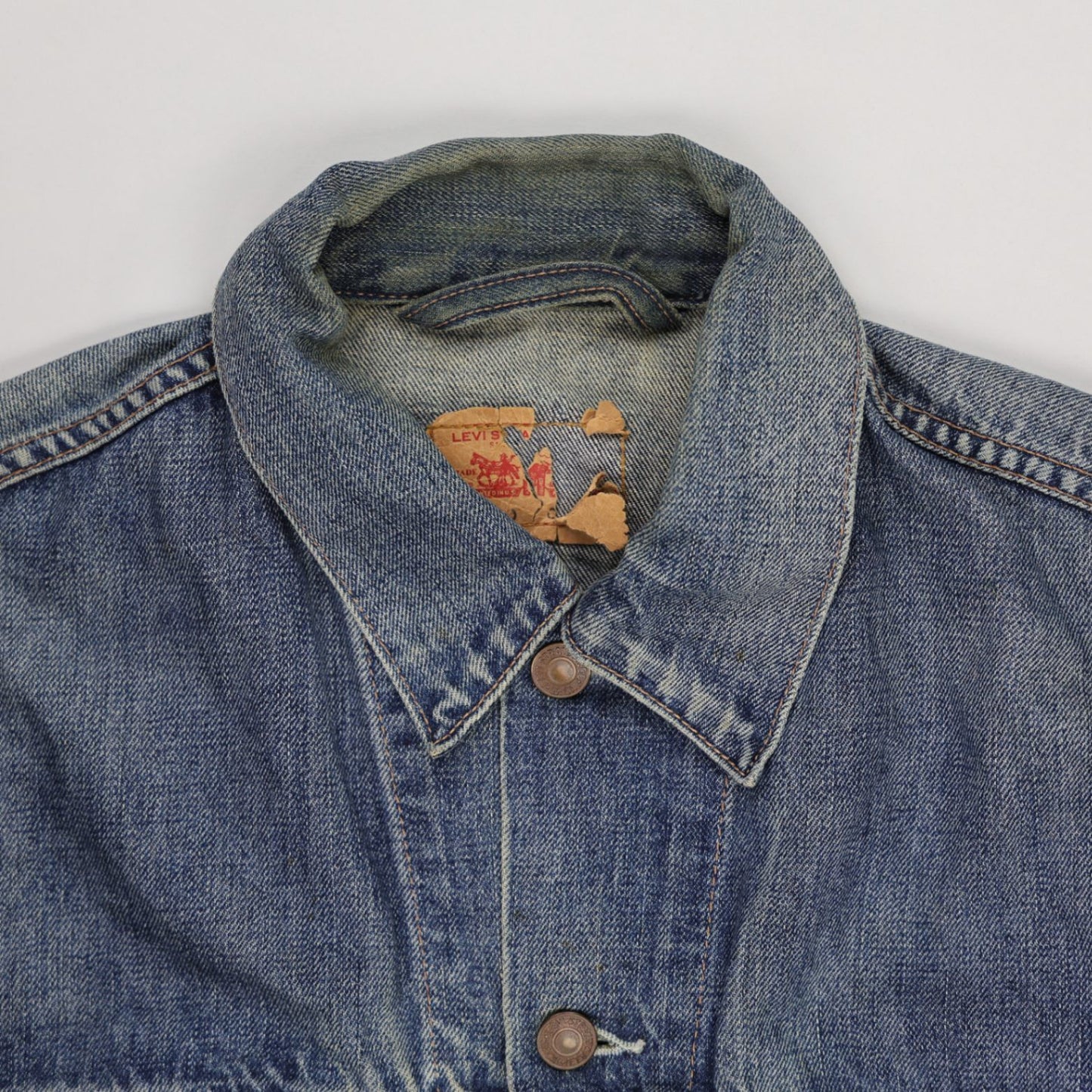 Levi's 70500 Vintage Denim Trucker Jacket Blue Large Cotton
