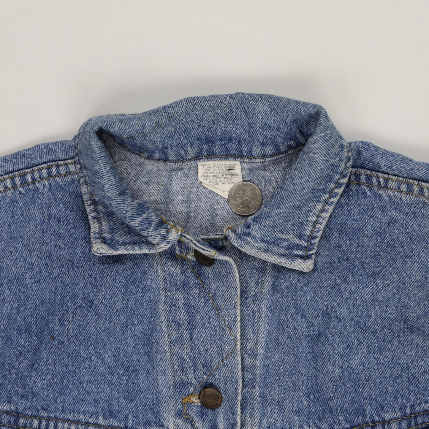 Lee Vintage Denim Jacket Blue Large Cotton Unisex