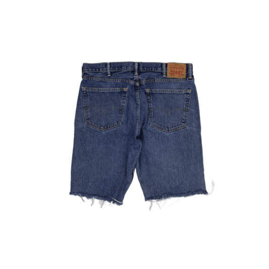 Levi's 505 Vintage Blue Denim Shorts for Men W38 L32 Cotton