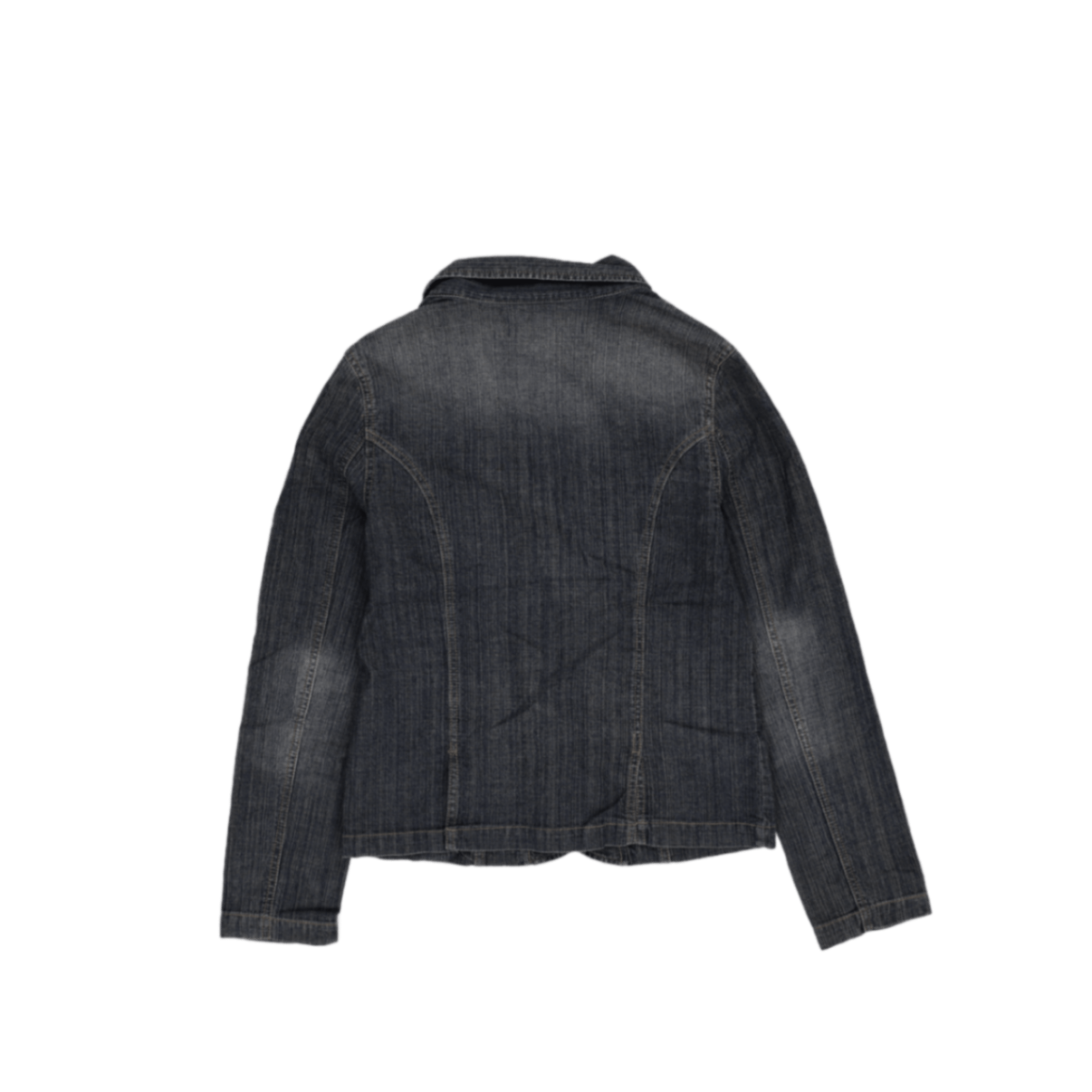 Desigual Vintage Denim Blazer Jacket Blue Medium Womens