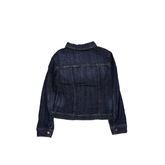 H! Jeans Company Women's Blue Denim Jacket Medium 99% Cotton 1% Spandex Collared