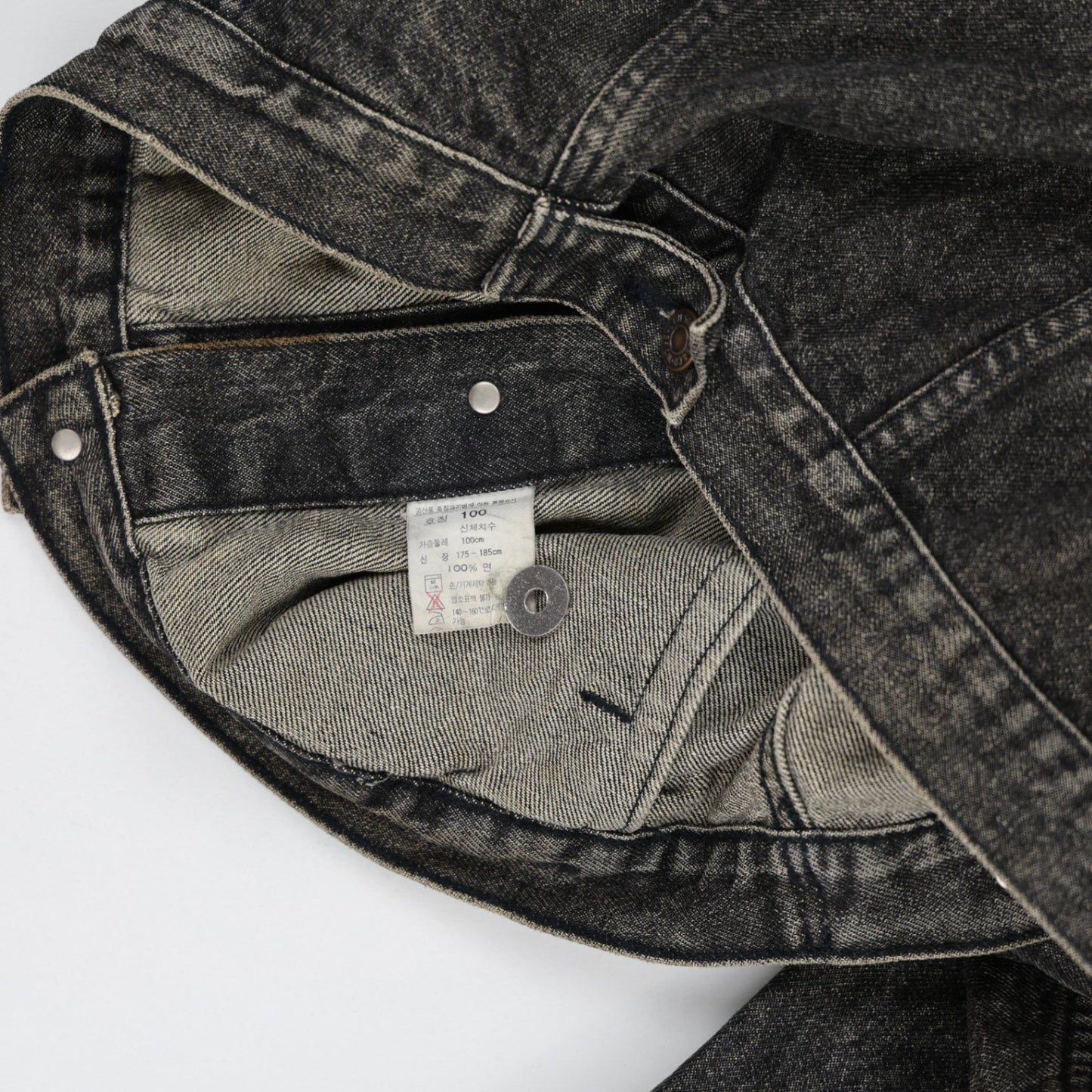 Levi's Vintage Black Denim Trucker Jacket Men's Size 100 Large 100% Cotton