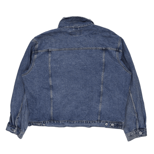 Wrangler Hero Vintage Denim Jacket Blue 3XL 100 Percent Cotton Mens