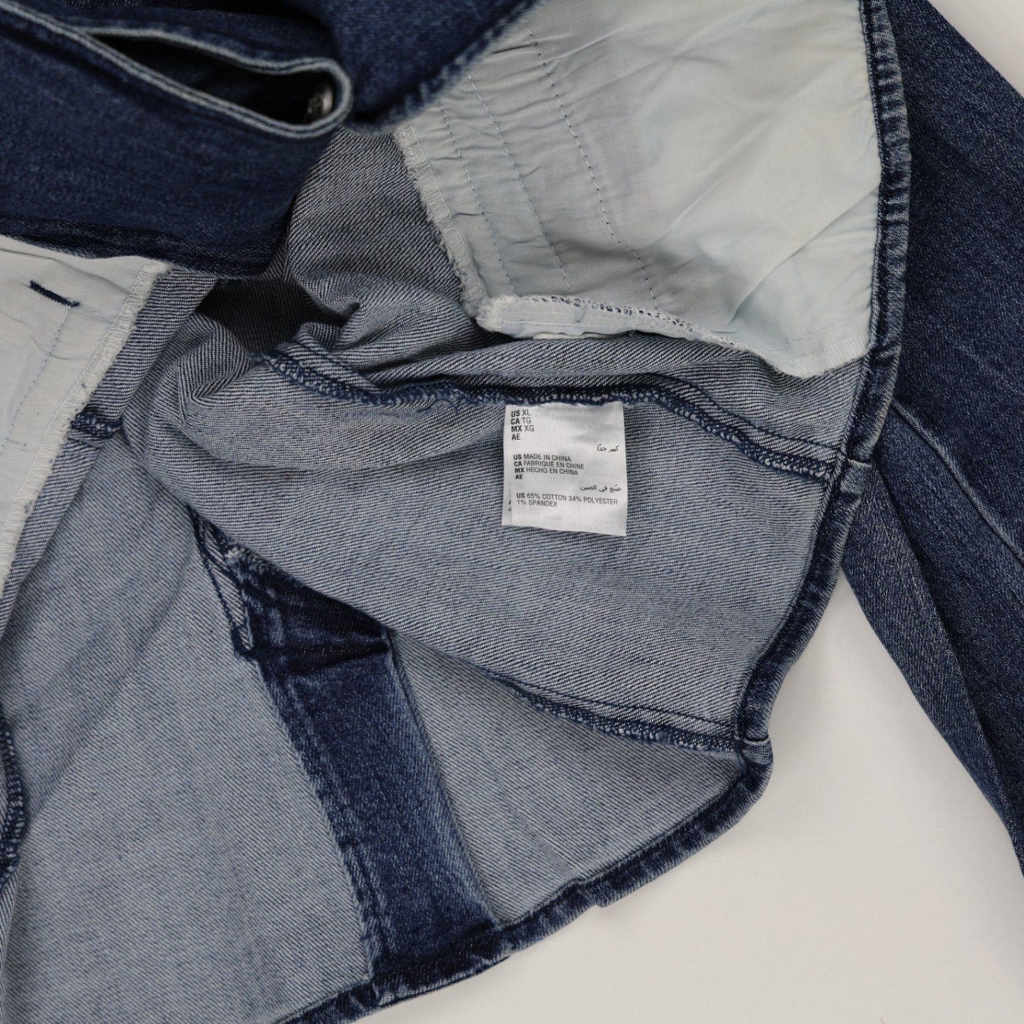 INC International Concepts Women's Denim Blazer Blue XL 80% Cotton 20% Polyester Notched Lapel