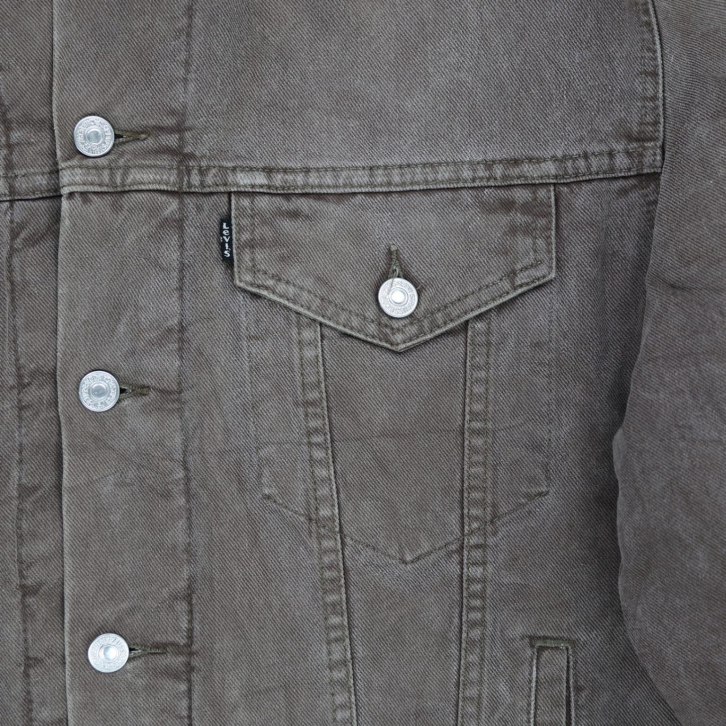 Levi's Vintage Brown Trucker Jacket Large Cotton Sherpa Lined