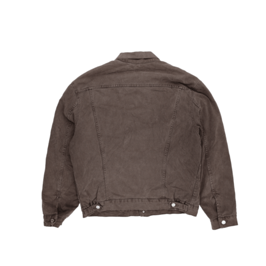 Levi's Vintage Brown Trucker Jacket Large Cotton Sherpa Lined
