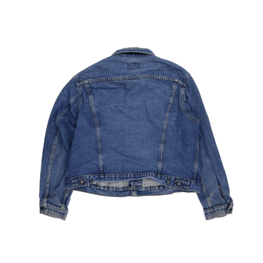 Levi's Vintage Blue Denim Trucker Jacket Men's Size 50R Large 100% Cotton