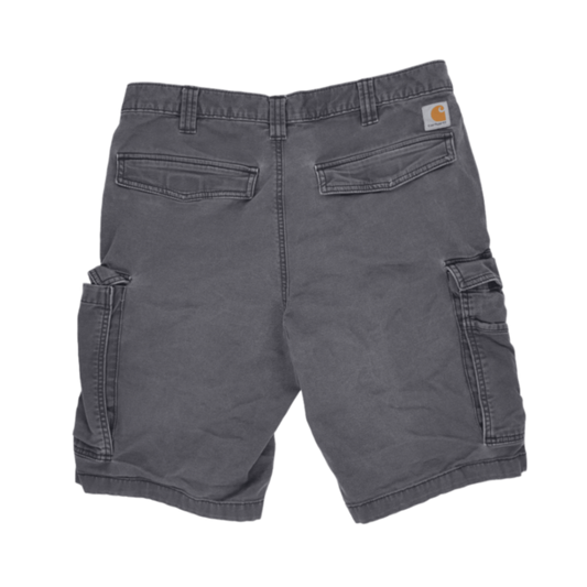 Carhartt Relaxed Fit Grey Cargo Shorts 34 in Cotton