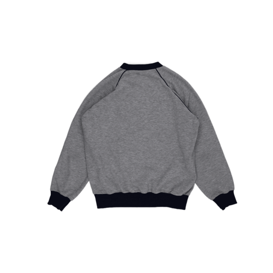 adidas Grey Crew Neck Sweatshirt Men Medium Cotton Blend Casual