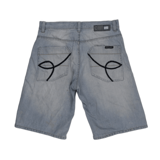 Ecko Unltd Light Blue Denim Shorts 32 in 100 Cotton Vintage Style