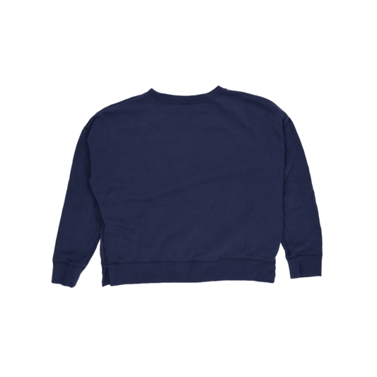 Ralph Lauren Polo Navy Logo Sweatshirt Men Crew Neck Medium Cotton