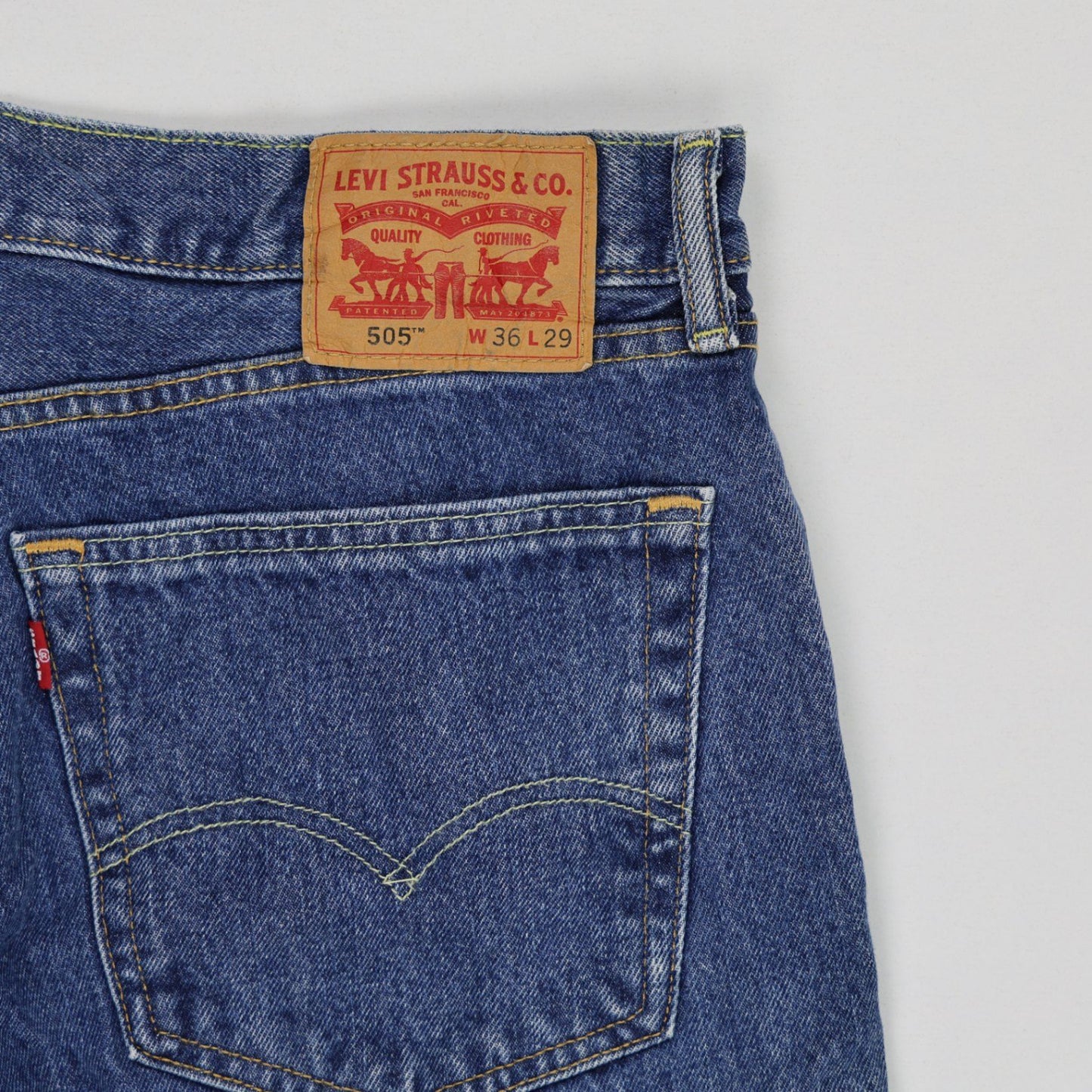 Levi's 505 Regular Fit Jeans Blue W36 L29 100 Cotton Vintage